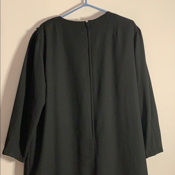 Vintage Golden Gate Plus Sized Layered Black Dress - Picture 5 of 6